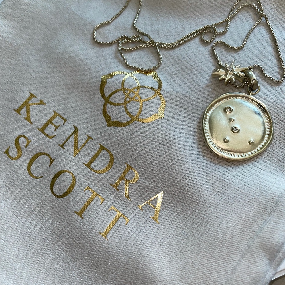 Kendra Scott Cancer (July) charm necklace
